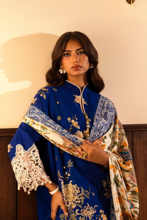 Sana Safinaz D-08B Muzlin Embroidered Slub Collection