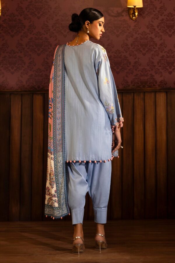 Sana Safinaz D-10B Muzlin Embroidered Slub Collection