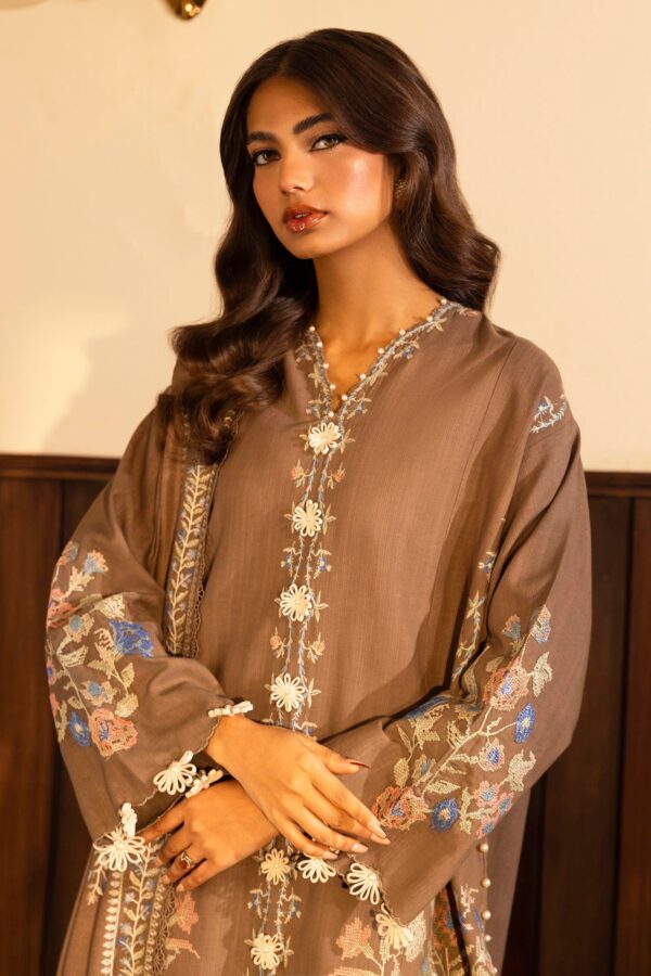 Sana Safinaz D-13B Muzlin Embroidered Slub Collection