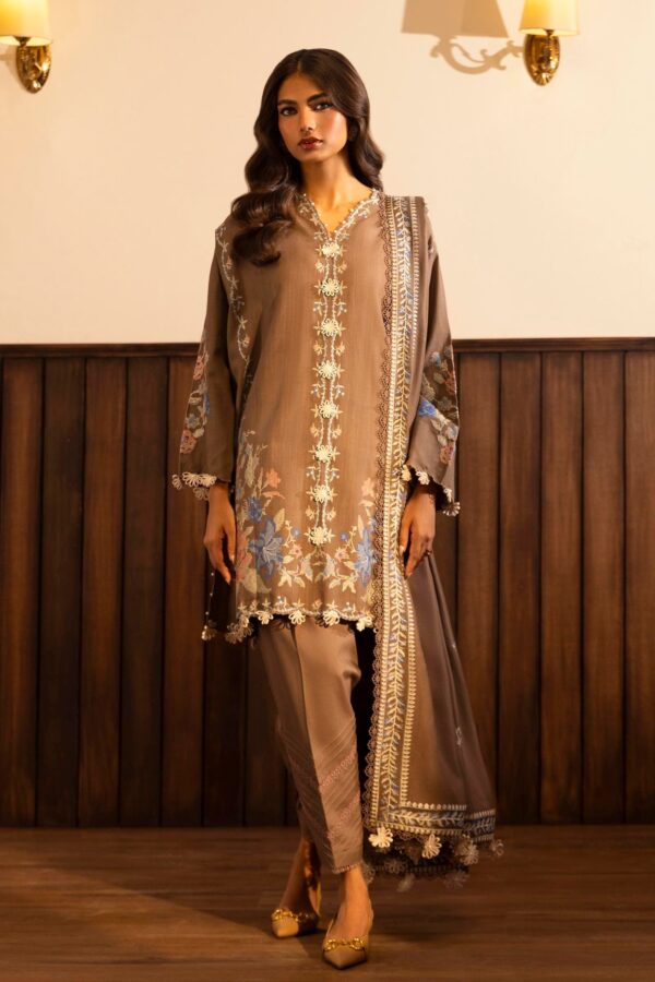 Sana Safinaz D-13B Muzlin Embroidered Slub Collection