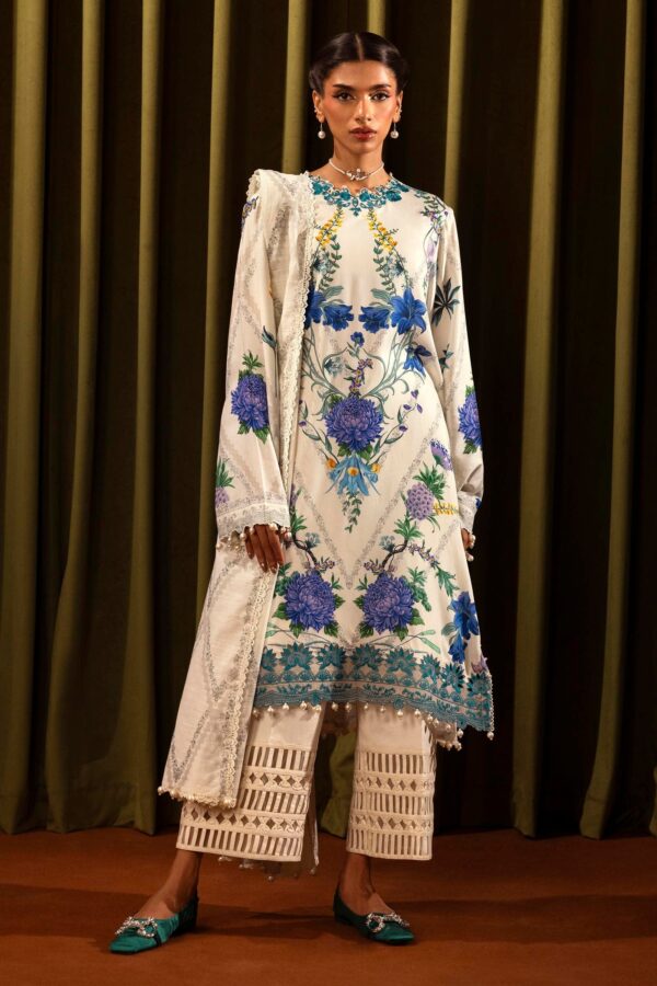 Sana Safinaz D-17A Muzlin Embroidered Linen Collection