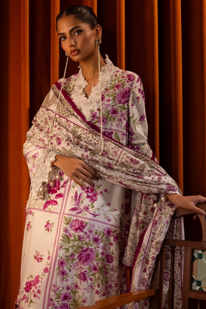 Sana Safinaz D-24a Muzlin Embroidered Linen Collection