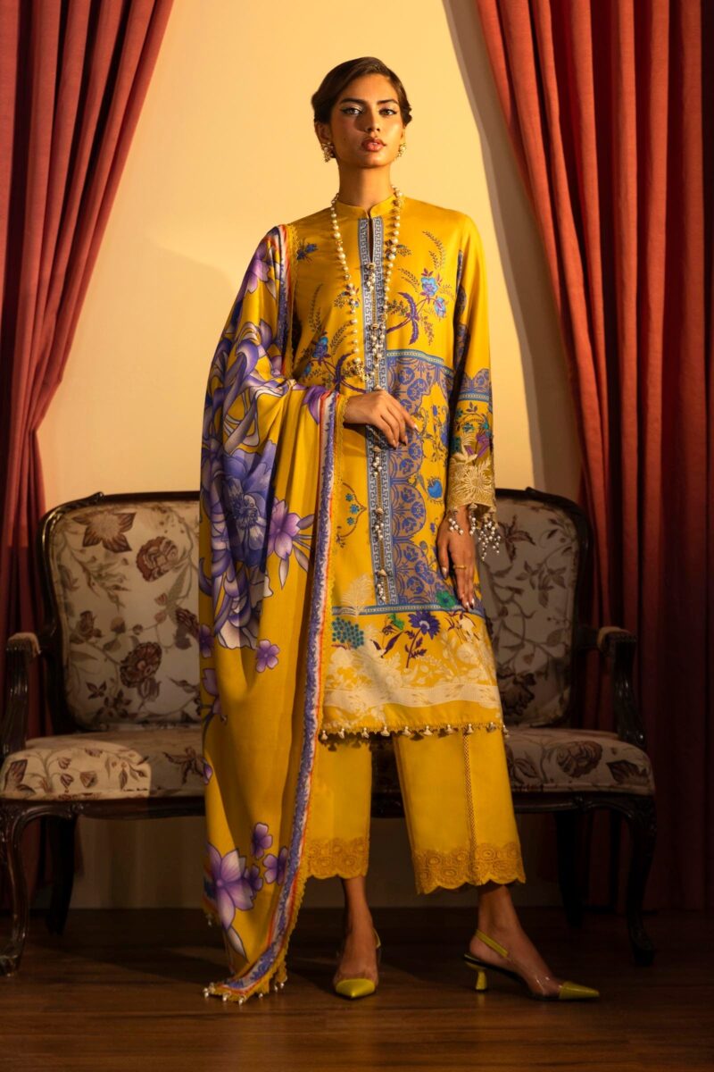 Sana Safinaz D-25b Muzlin Embroidered Linen Collection