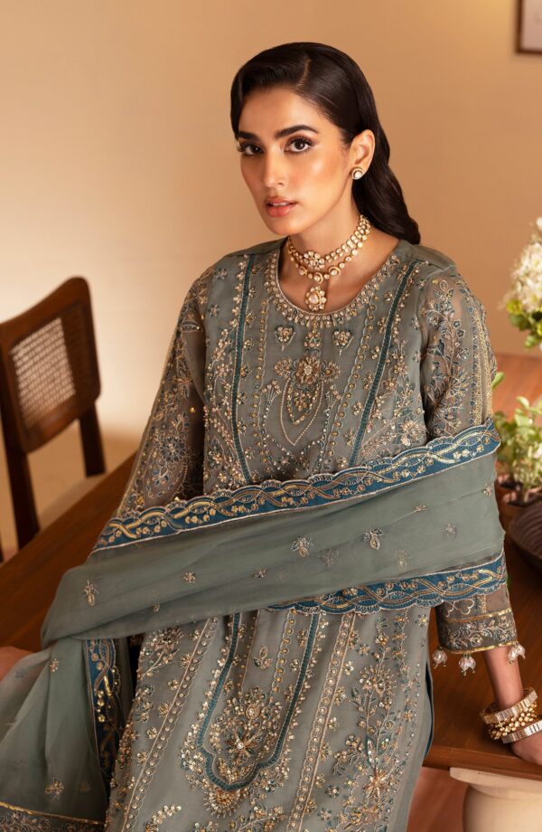 Emaan Adeel Roheen Romansiyyah Embroidered Organza