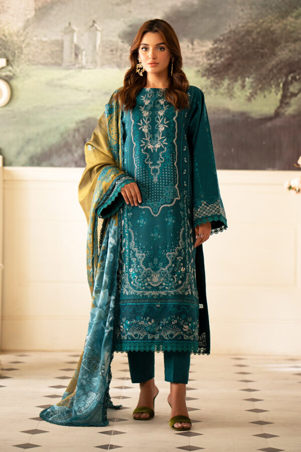 Saad Shaikh D-03 Foret Lumiere Embroidered Dull Silk Collection