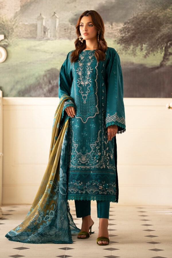 Saad Shaikh D-03 Foret Lumiere Embroidered Dull Silk Collection