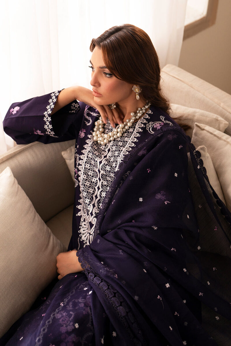 Saad Shaikh D-09 Rubi Lumiere Embroidered Dull Silk Collection