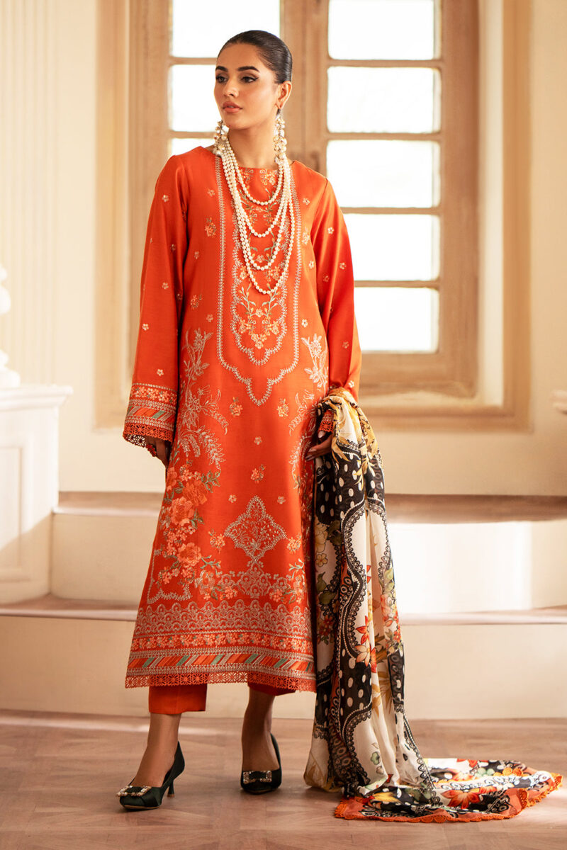 Saad Shaikh D-02 Zenith Lumiere Embroidered Dull Silk Collection