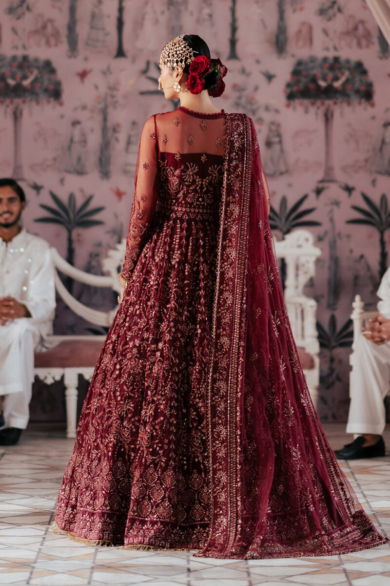 Saad Shaikh D-02 Elaila Silsila Embroidered Net