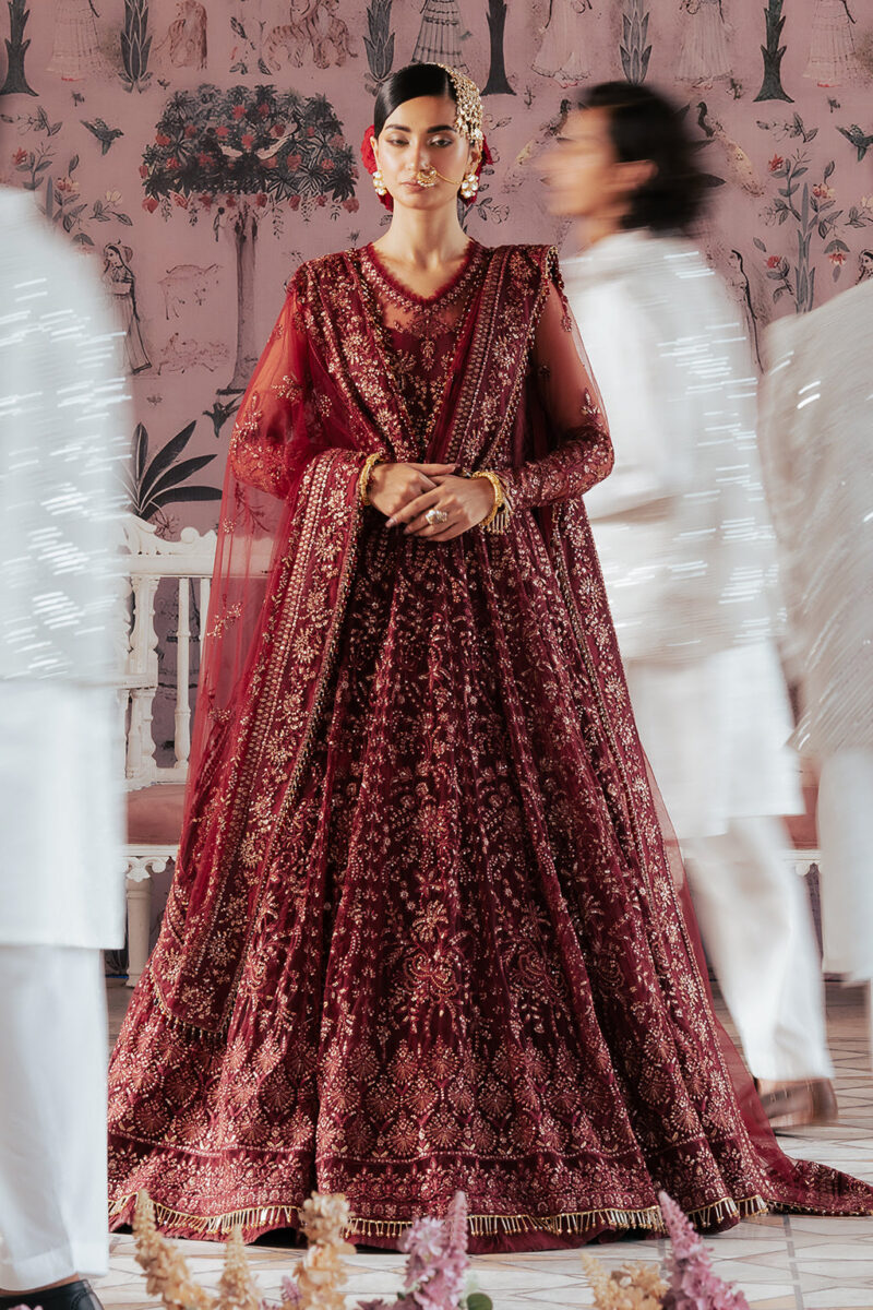 Saad Shaikh D-02 Elaila Silsila Embroidered Net