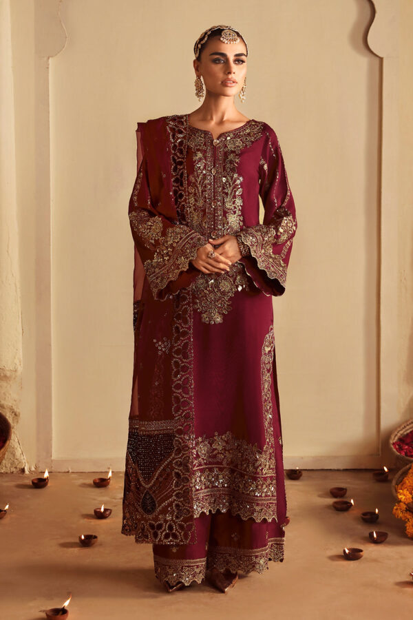 Shagna S-04 Roshan Shagna Premium Embroidered Raw Silk