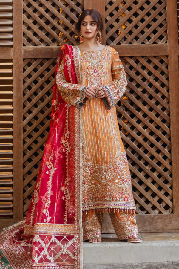 Serene Premium Sb-33 Husn Sajal Embroidered Organza