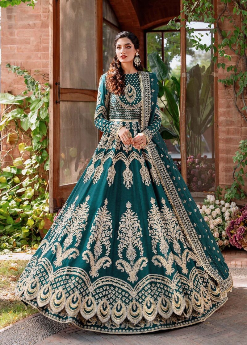 Akbar Aslam Jahanara Mastani Embroidered Raw Silk