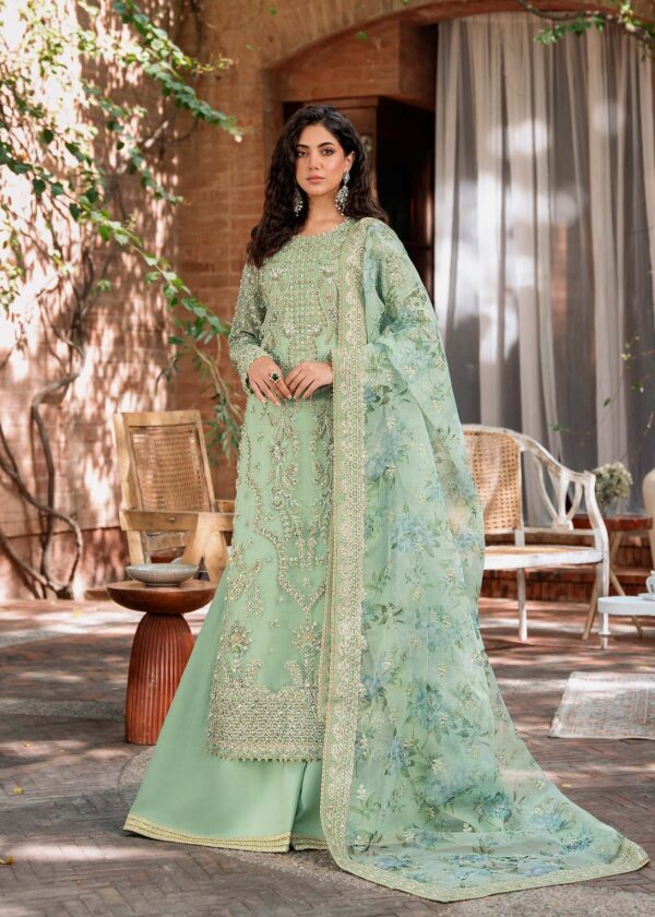 Akbar Aslam Riwayat Mastani Embroidered Organza