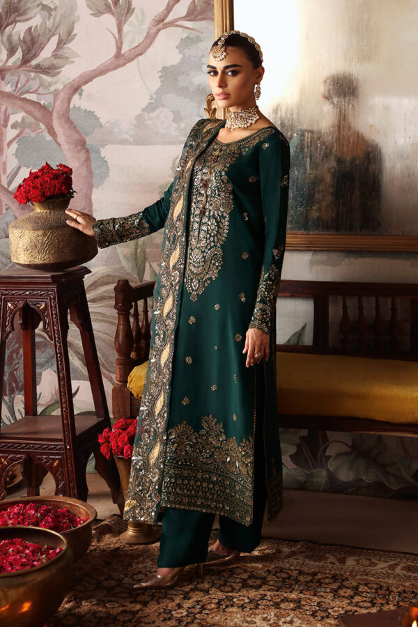 Shagna S-03 Zaib Shagna Premium Embroidered Raw Silk