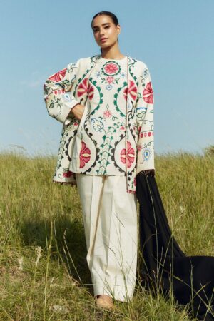 Zara Shahjahan Zw24-1a Moonstone Coco Winter Khaddar Collection