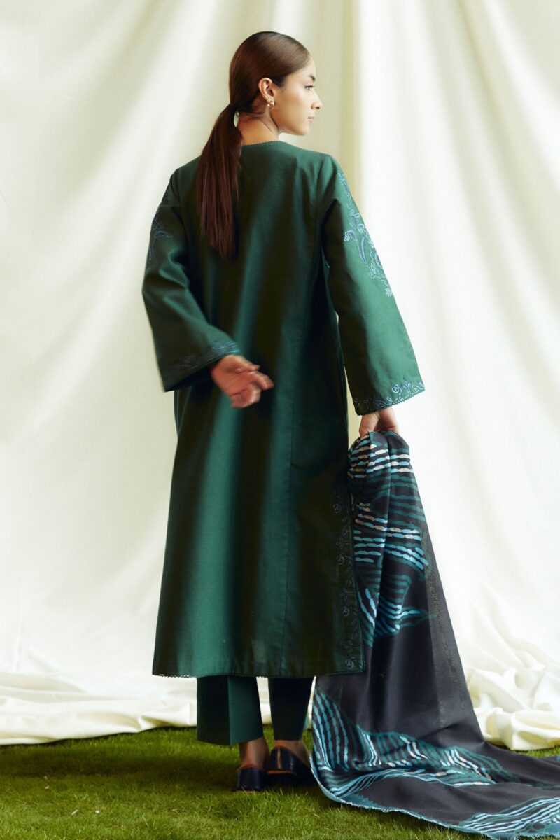 Zara Shahjahan Zw24-5b Peridot Coco Winter Khaddar Collection