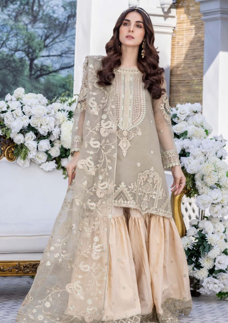 Meem Organza Handwork D 02 Formal Collection