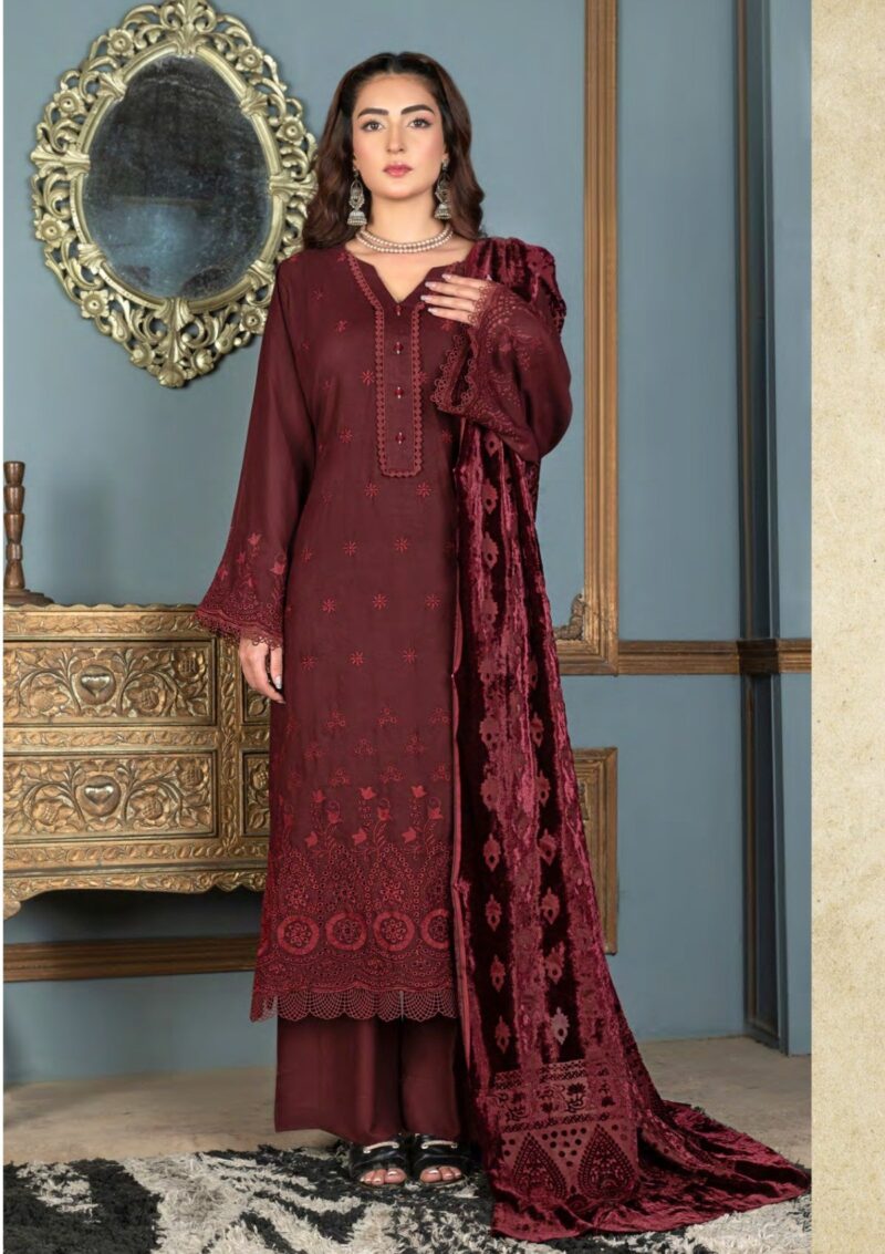 Meemsey Velvet Shawl Mm24 06 Winter Collection