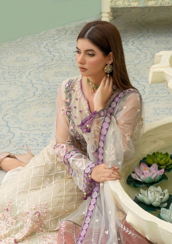 An By Badar Embroidery Alc 02 White Heaven Formal Collection