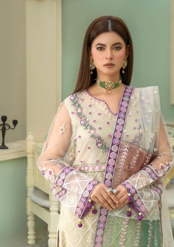 An By Badar Embroidery Alc 02 White Heaven Formal Collection