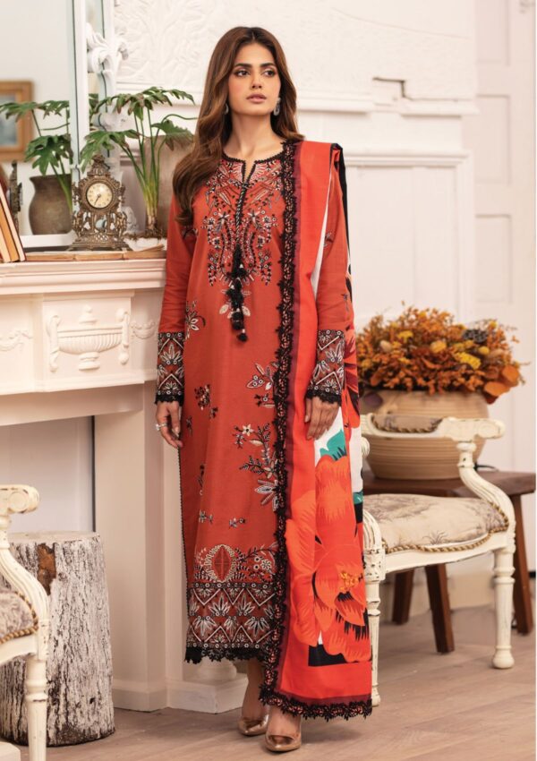 Roheenaz Meraki Rm 06a Mauve Winter Collection