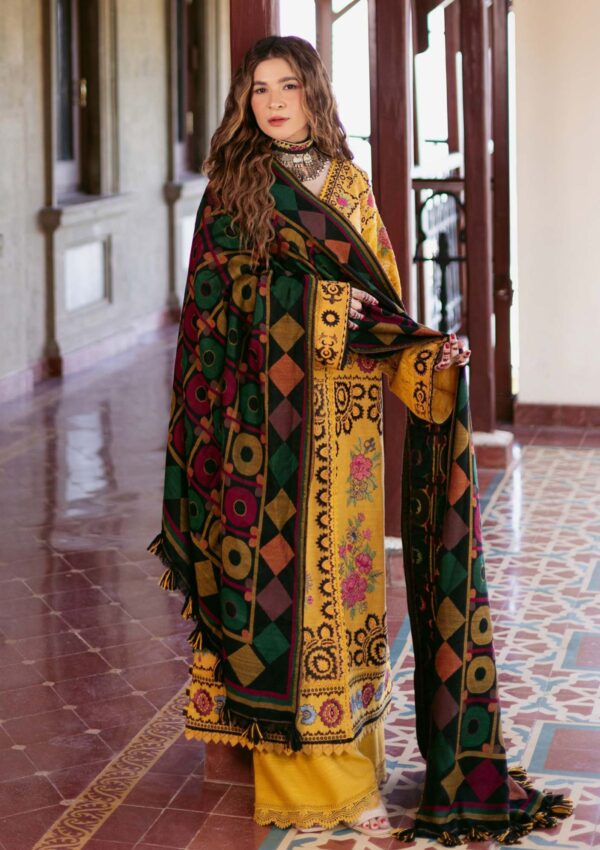 Maryam Hussain Shawl D 5 Hazel Winter Collection