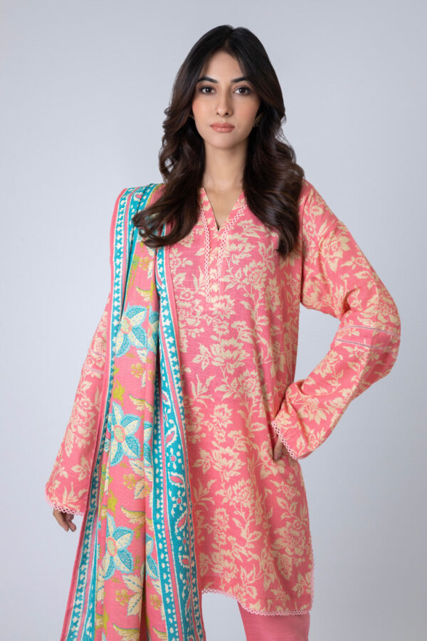 Al Karam Fw23.1 L Pink Unstitched Winter Collection