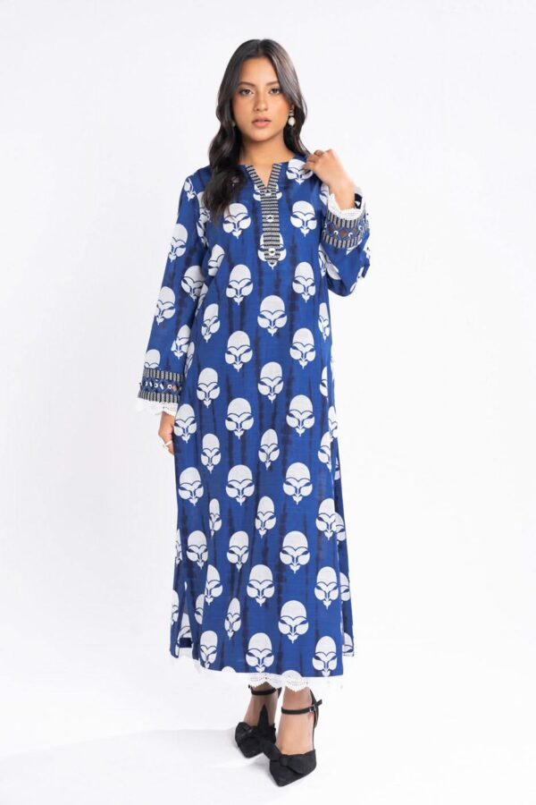 Al Karam Fw53.1 Blue Unstitched Winter Collection