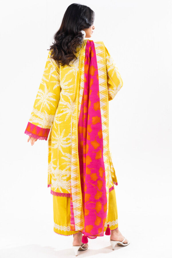 Al Karam Fw25 Yellow Unstitched Winter Collection