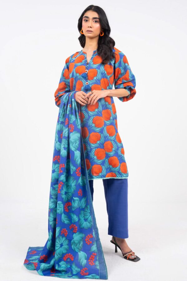 Al Karam Fw Blue Unstitched Winter Collection