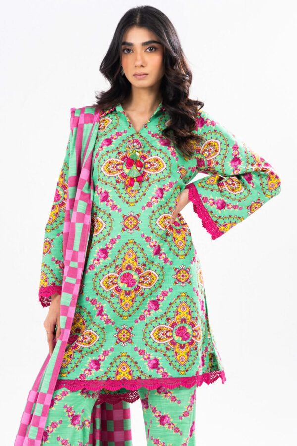 Al Karam Fw49 Green Unstitched Winter Collection