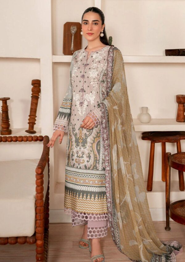 Roheenaz Selene Fall Rs 07 B Lavender Winter Collection