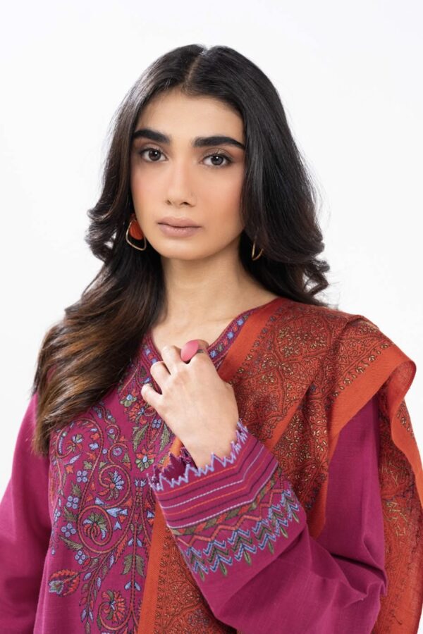 Al Karam Fw7.1 L Blue Unstitched Winter Collection