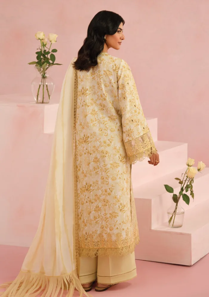 Afrozeh AFC25 06 Arbor Floral Charm Luxury Lawn Collection - Image 2