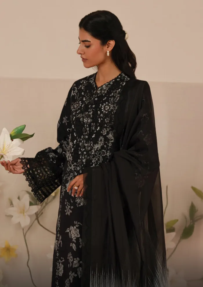 Afrozeh AFC25 07 Lupine Floral Charm Luxury Lawn Collection - Image 3