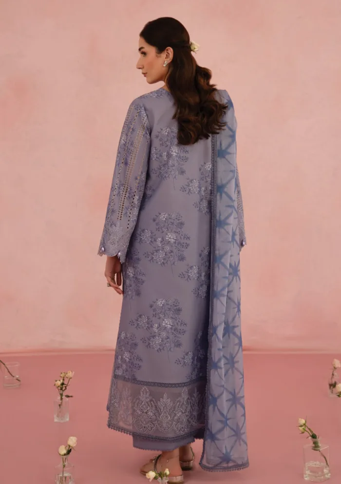 Afrozeh AFC25 09 Columbine Floral Charm Luxury Lawn Collection - Image 2