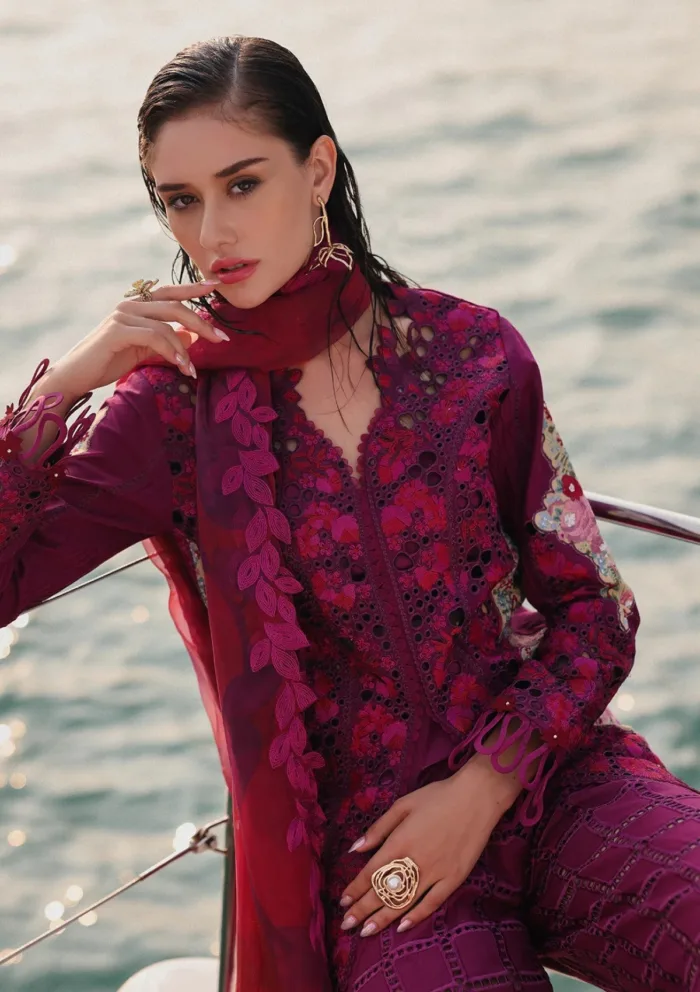 Afrozeh AL 01 Seren Unstitched 25 Luxury Lawn Collection - Image 2