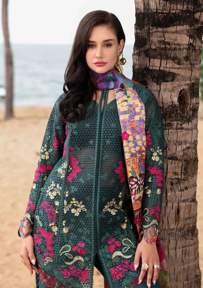 Afrozeh AL 02 Vermora Unstitched 25 Luxury Lawn Collection - Image 2