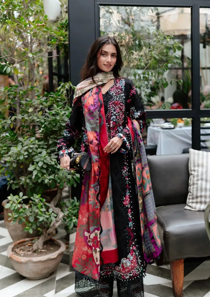 Afrozeh AL 03 Elva Unstitched 25 Luxury Lawn Collection - Image 2
