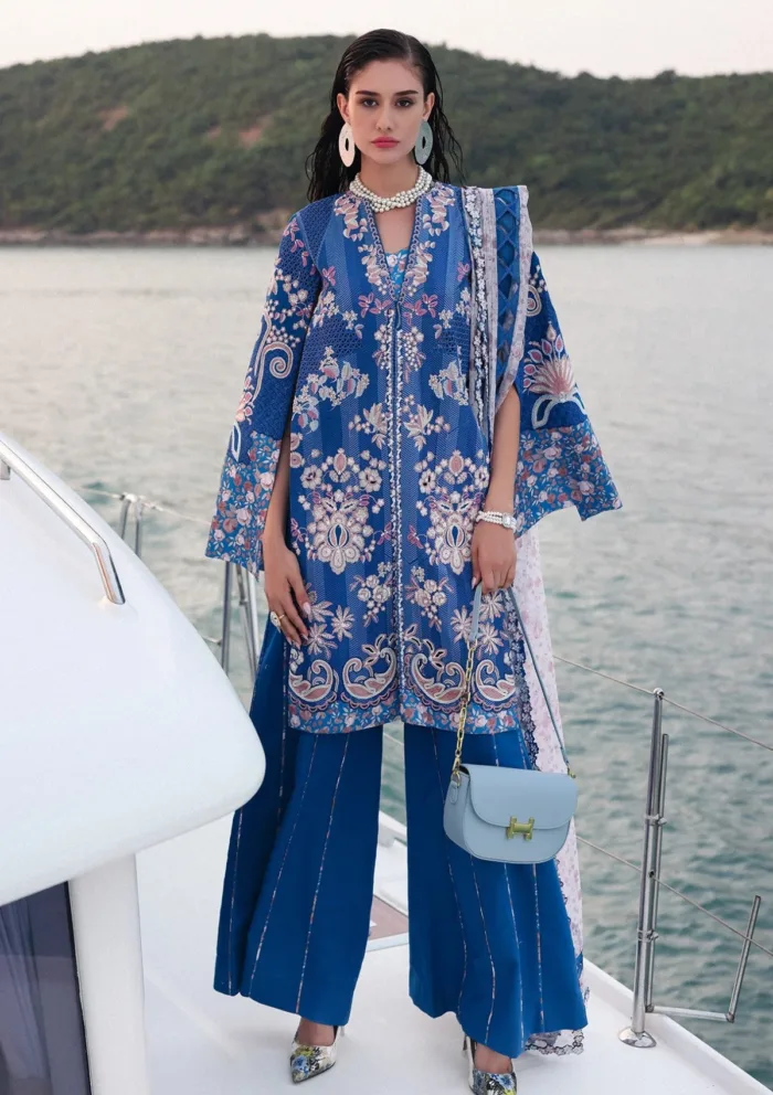 Afrozeh AL 05 Eclipse Unstitched 25 Luxury Lawn Collection - Image 2