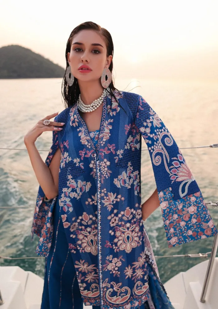 Afrozeh AL 05 Eclipse Unstitched 25 Luxury Lawn Collection - Image 3