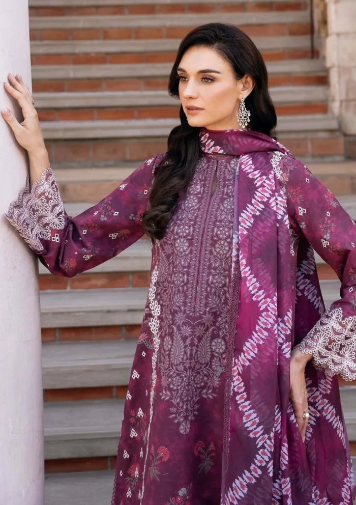 Afrozeh Anisa A Damask The Holiday Luxury Lawn Collection - Image 4