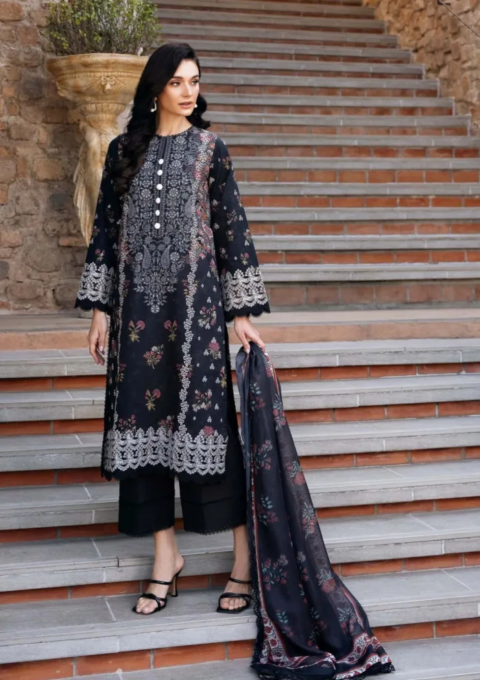 Afrozeh Anisa B Damask The Holiday Luxury Lawn Collection - Image 3