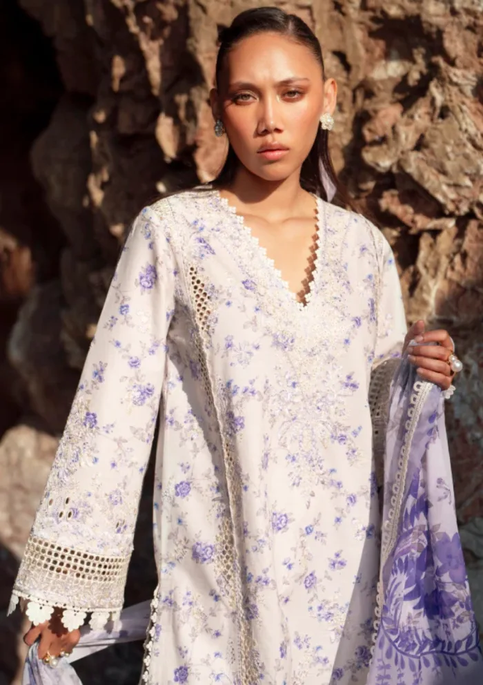 Afrozeh D 899 Zircon Summer Together 25 Luxury Lawn Collection - Image 3