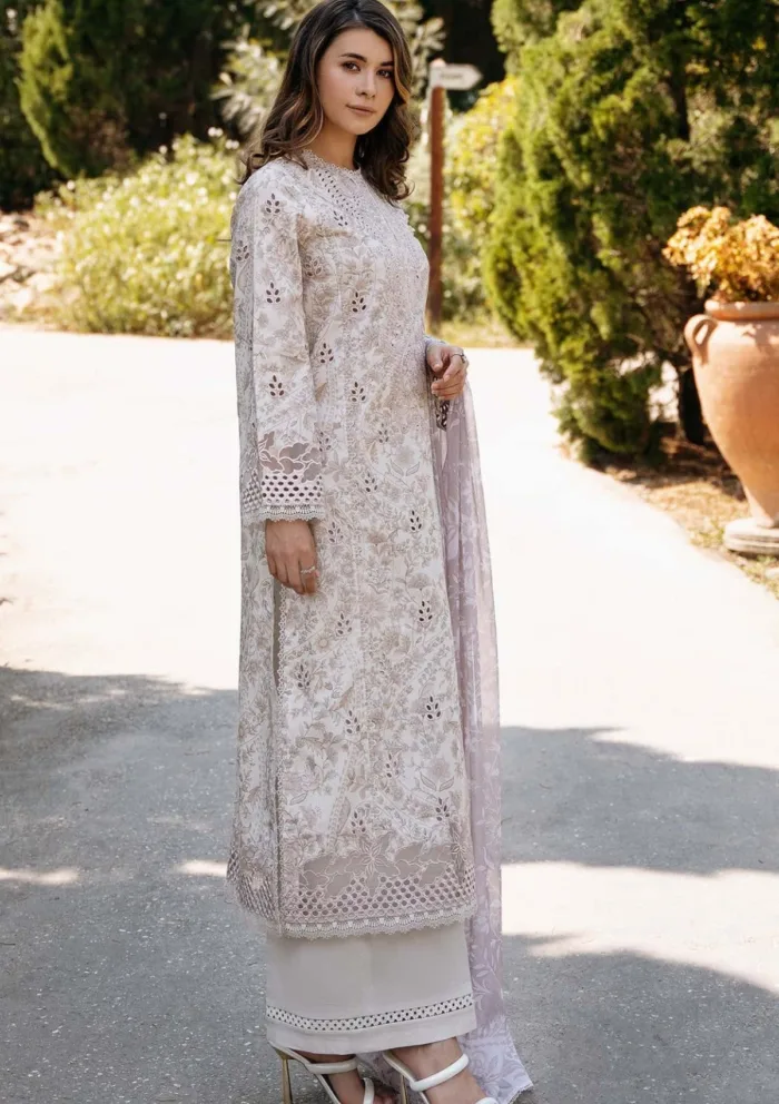 Afrozeh Lunetta A Damask The Holiday Luxury Lawn Collection - Image 2