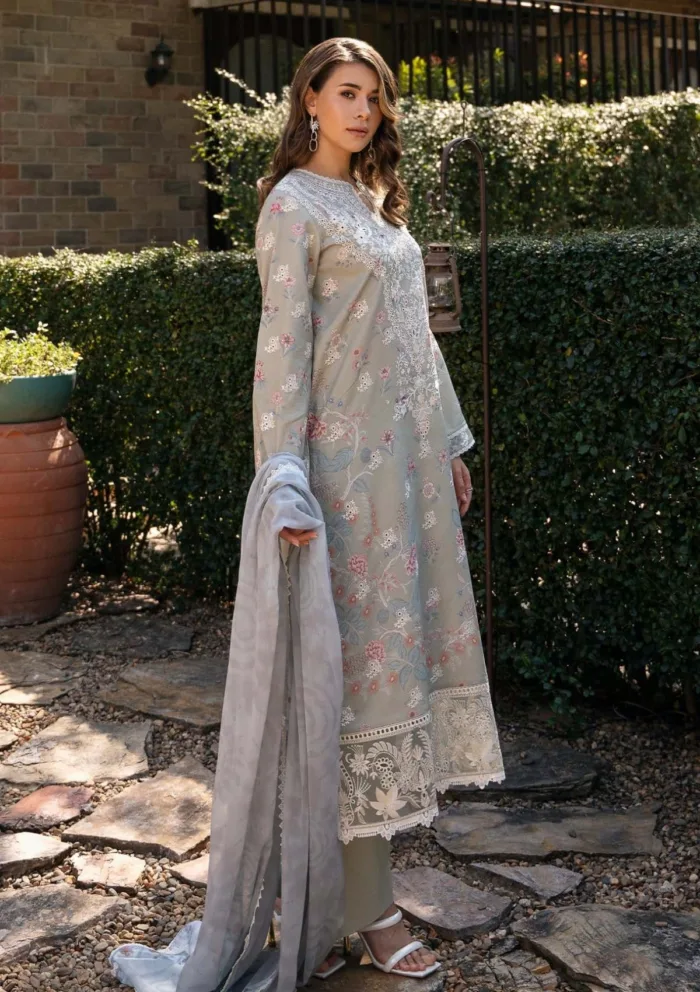 Afrozeh Maelis A Damask The Holiday Luxury Lawn Collection - Image 2