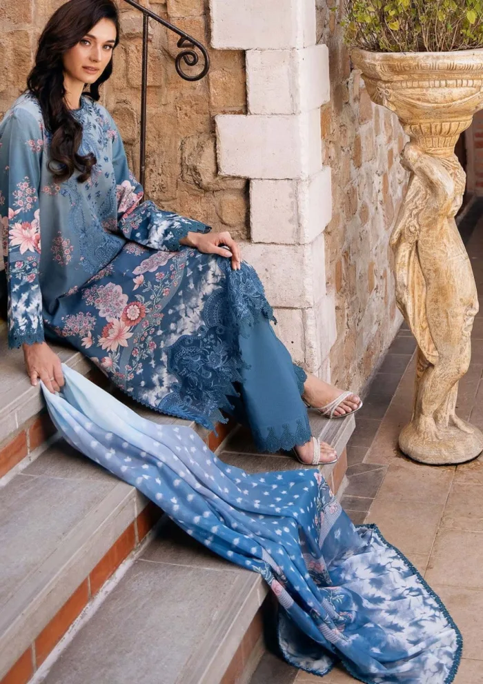 Afrozeh Seraphina A Damask The Holiday Luxury Lawn Collection - Image 3