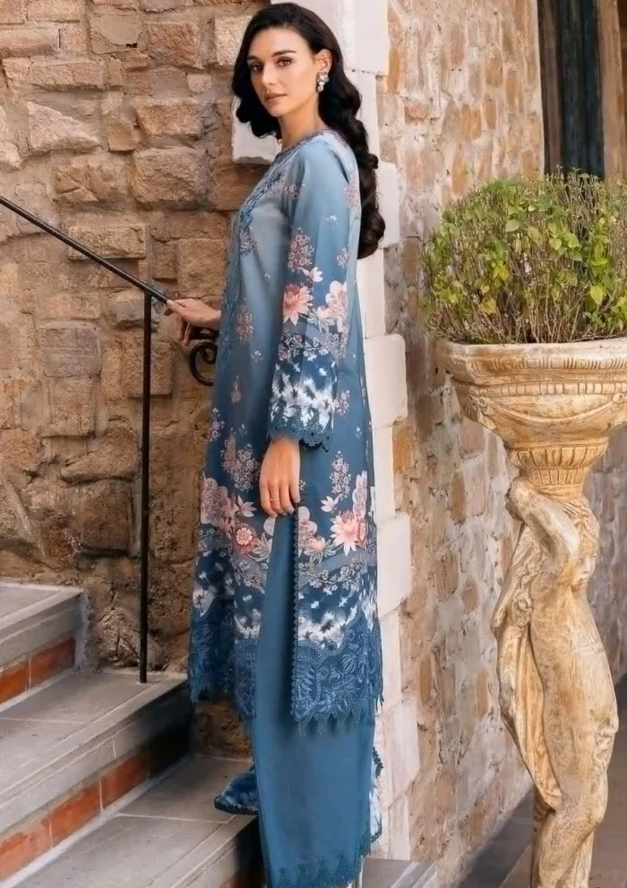 Afrozeh Seraphina A Damask The Holiday Luxury Lawn Collection - Image 4