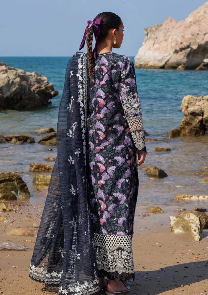Afrozeh Summer Unstitched 25 Aes 01 Velour Endless Luxury Lawn Collection - Image 2